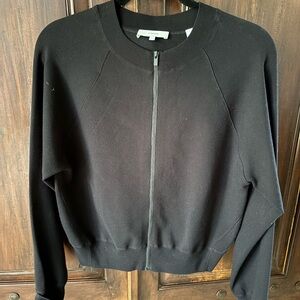 Vince Classic Black Zip-Up Jacket